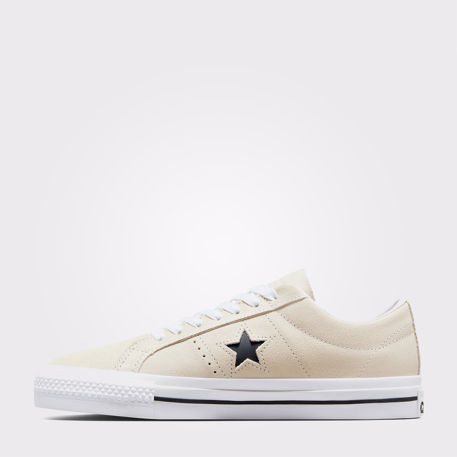 Converse Cons One Star Pro Unisex Krem Süet Sneaker - Görsel 5