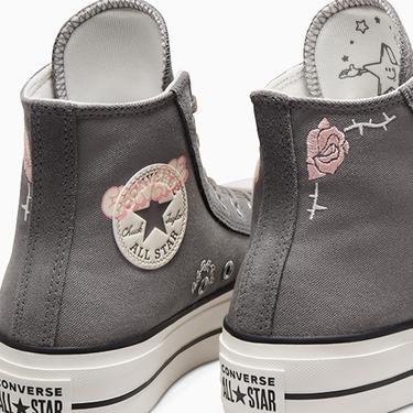  Converse Chuck Taylor All Star Lift Scribble Kadın Gri Sneaker