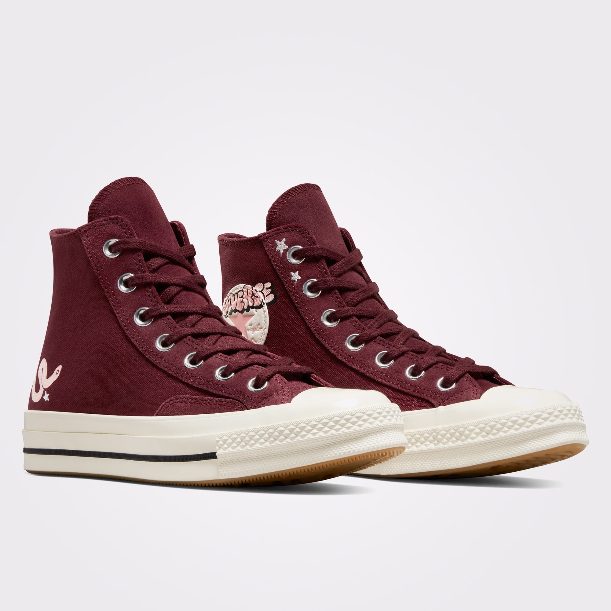 Converse Converse Chuck 70 Scribble Kadın Bordo Sneaker | FashFed Bordo - 4. görsel