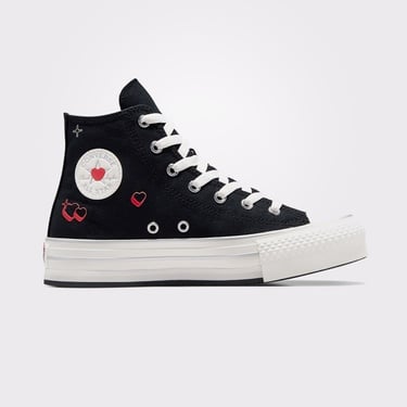  Converse Chuck Taylor All Star EVA Lift Platform Y2K Heart  Çocuk Siyah Sneaker