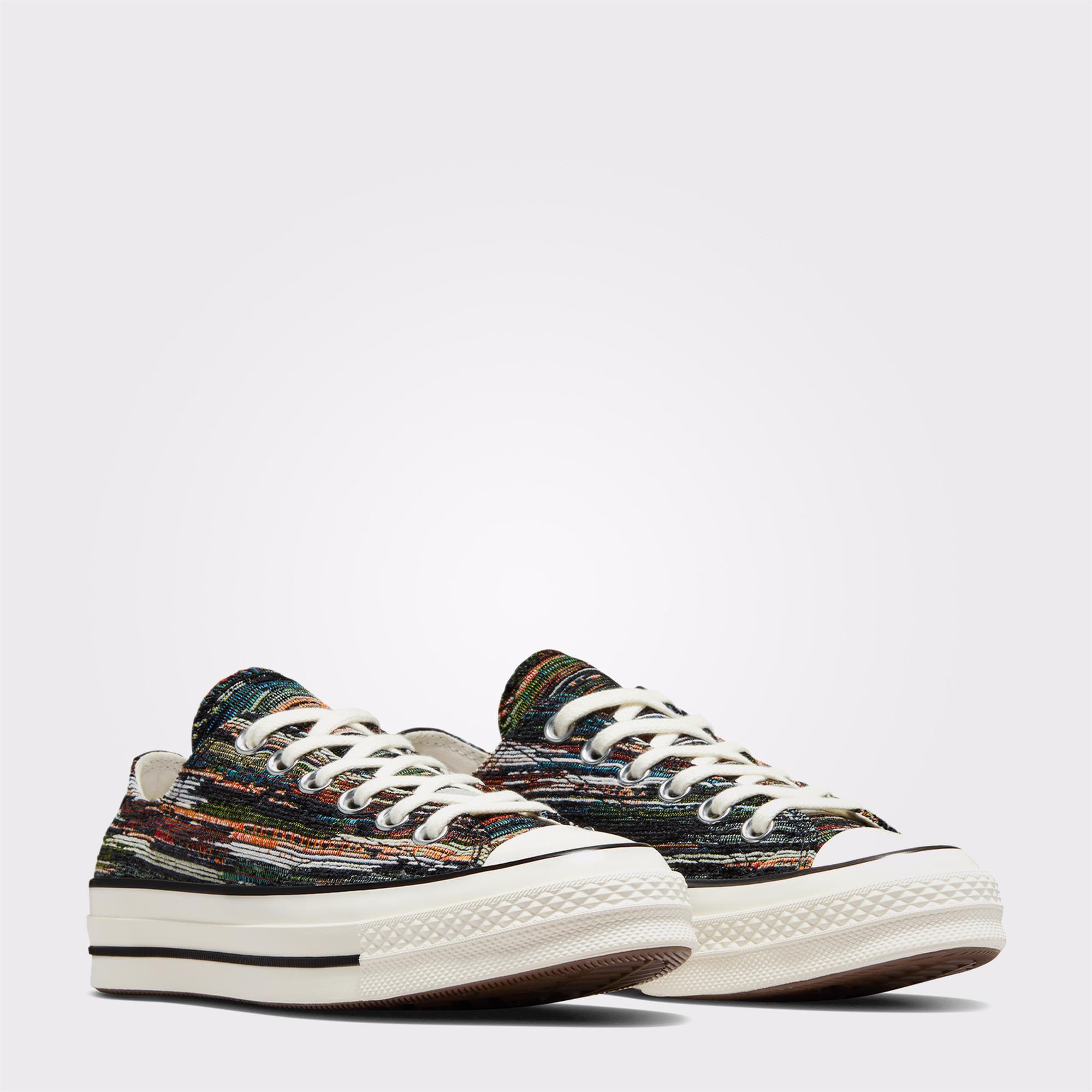 Converse Chuck 70 Multi-Color Jacquard Kadın Krem Sneaker
