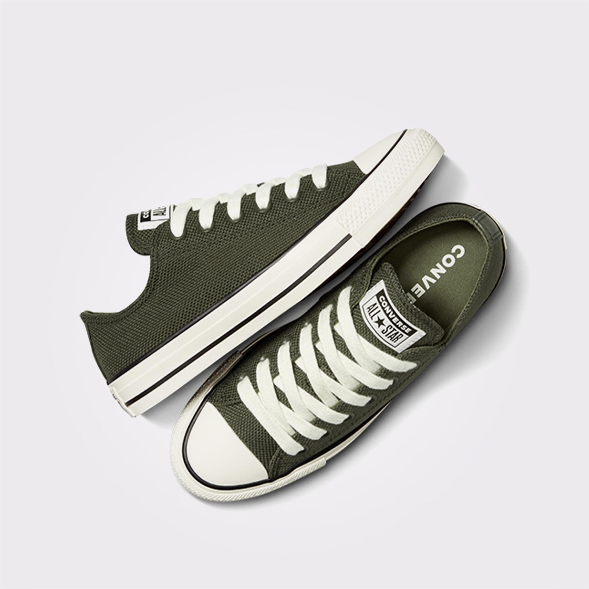 Converse Chuck Taylor All Star Canvas & Leather Kadın Haki Sneaker