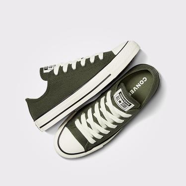  Converse Chuck Taylor All Star Canvas & Leather Kadın Haki Sneaker