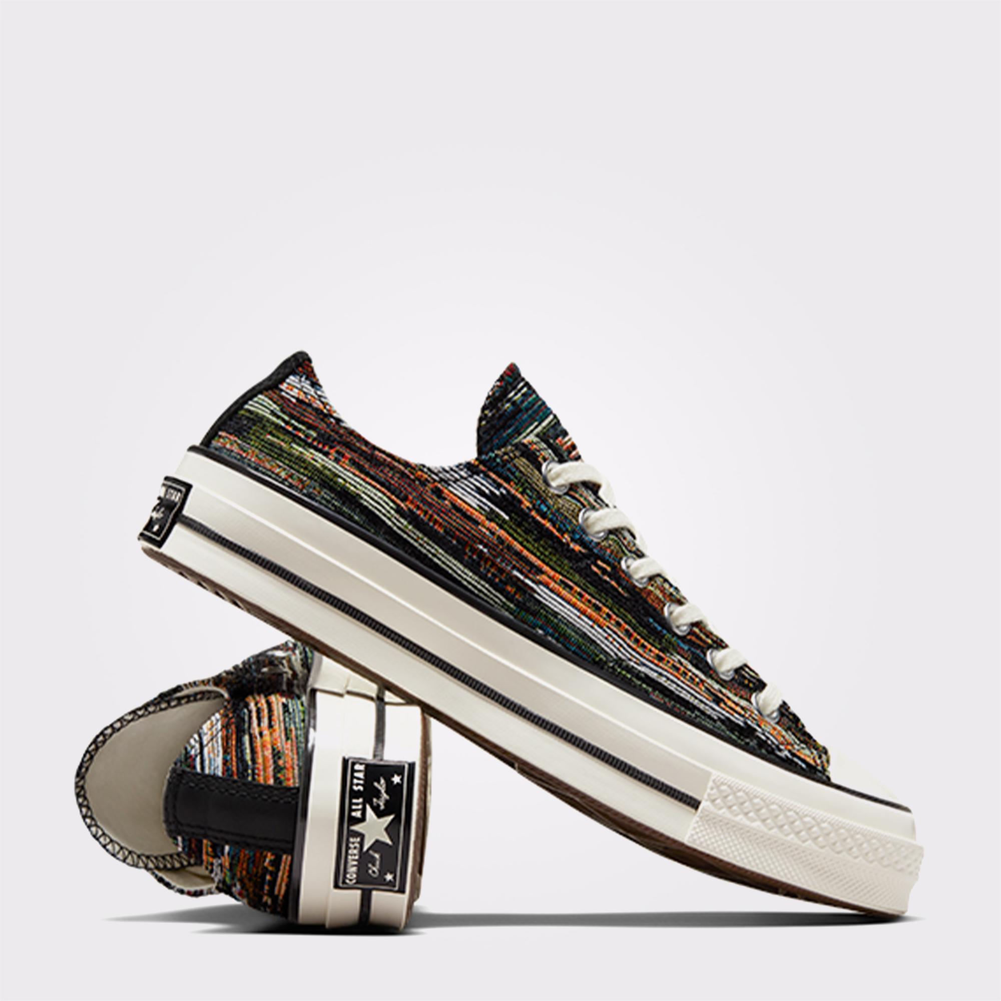 Converse Chuck 70 Multi-Color Jacquard Kadın Krem Sneaker