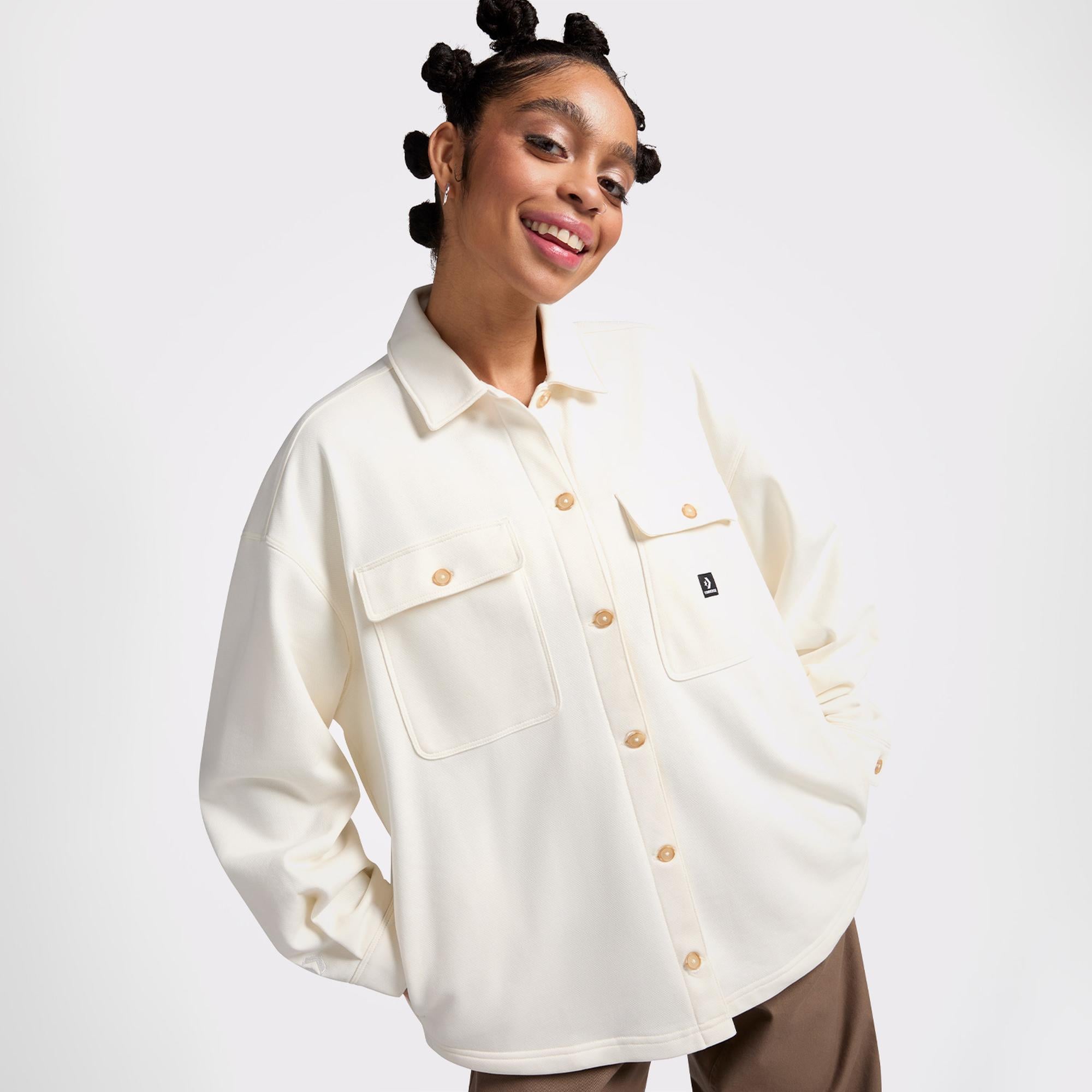 Converse Active Utility Kadın Krem Ceket