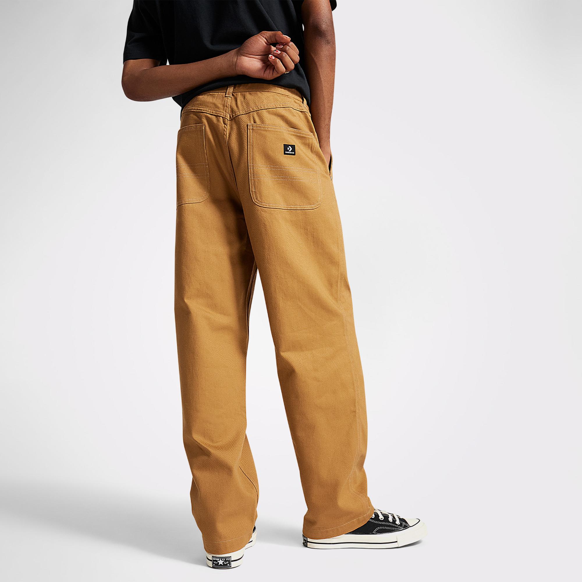 Converse Woven Erkek Hardal/Yeşil Pantolon