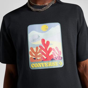  Converse Colorful Sunrise Erkek Siyah T-Shirt