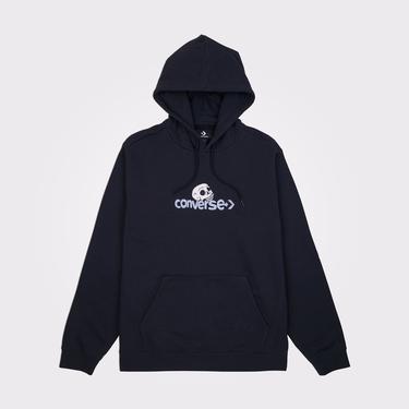  Converse Skull Erkek Siyah Hoodie