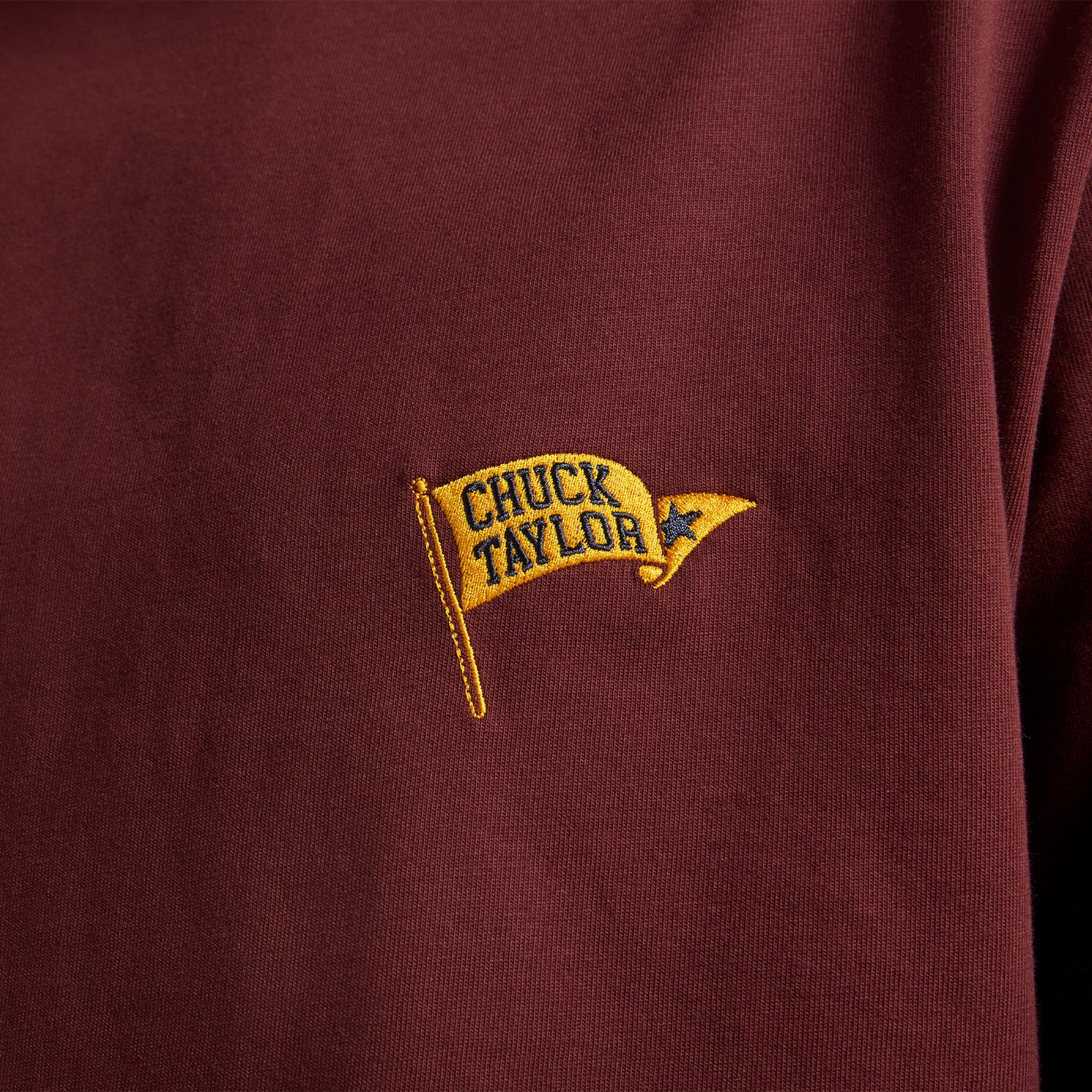 Converse Retro Flag Erkek Bordo T-Shirt