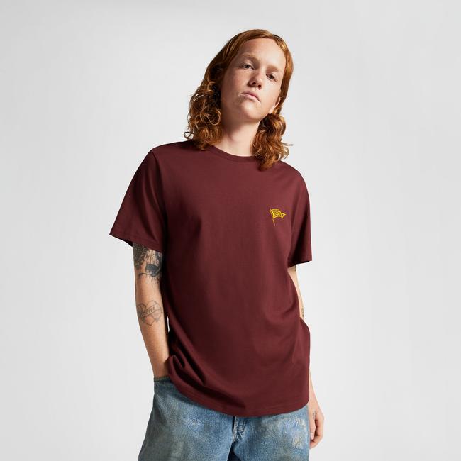  Converse Retro Flag Erkek Bordo T-Shirt