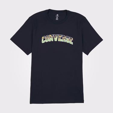  Converse Floral Erkek Siyah T-Shirt