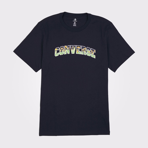 Converse Floral Erkek Siyah T-Shirt