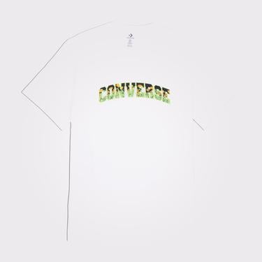  Converse Floral Erkek Beyaz T-Shirt