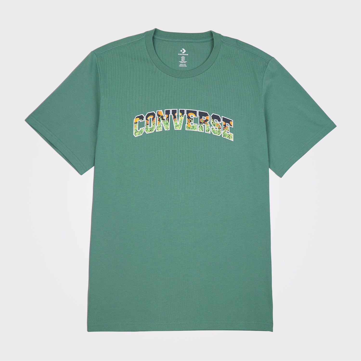  Converse Floral Erkek Yeşil T-Shirt