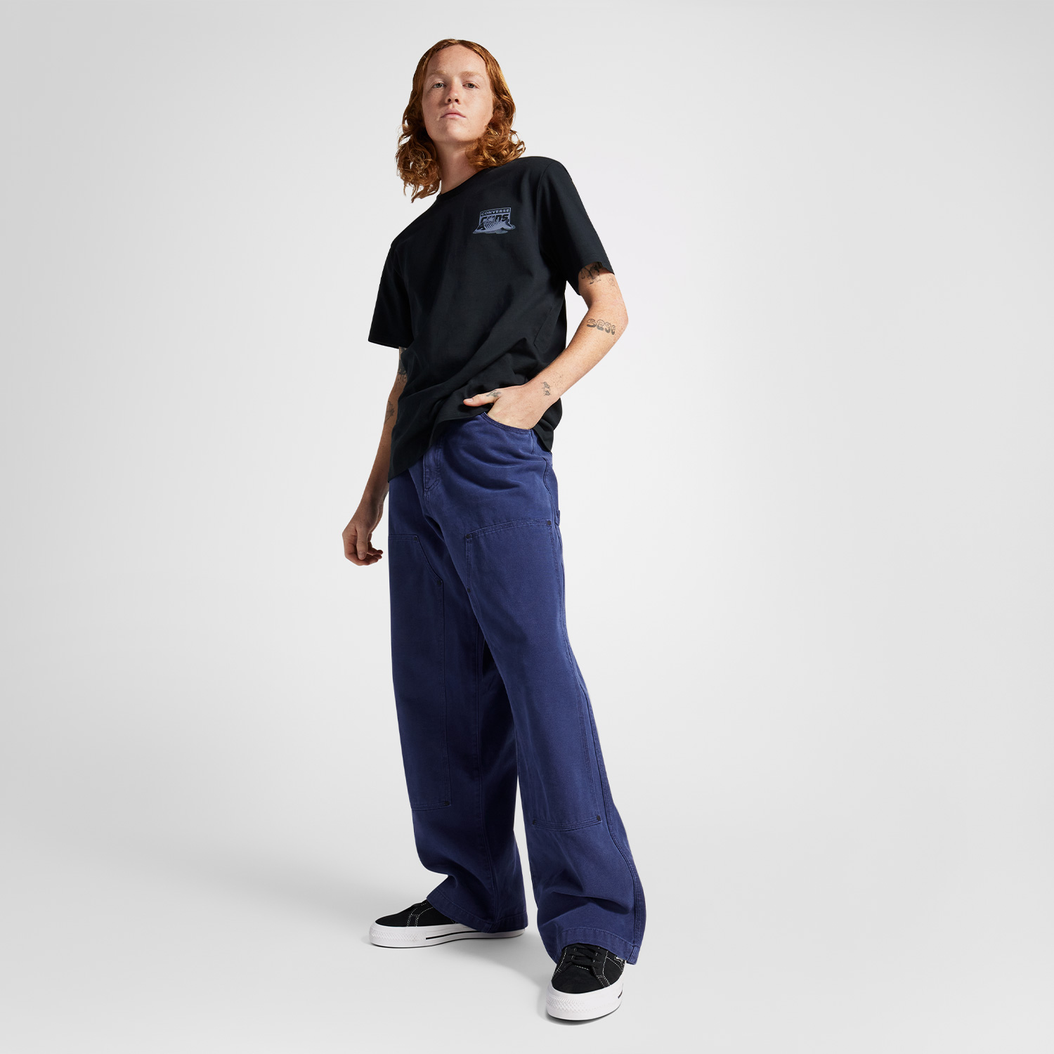  Converse Cons Fishbowl Erkek Siyah T-Shirt