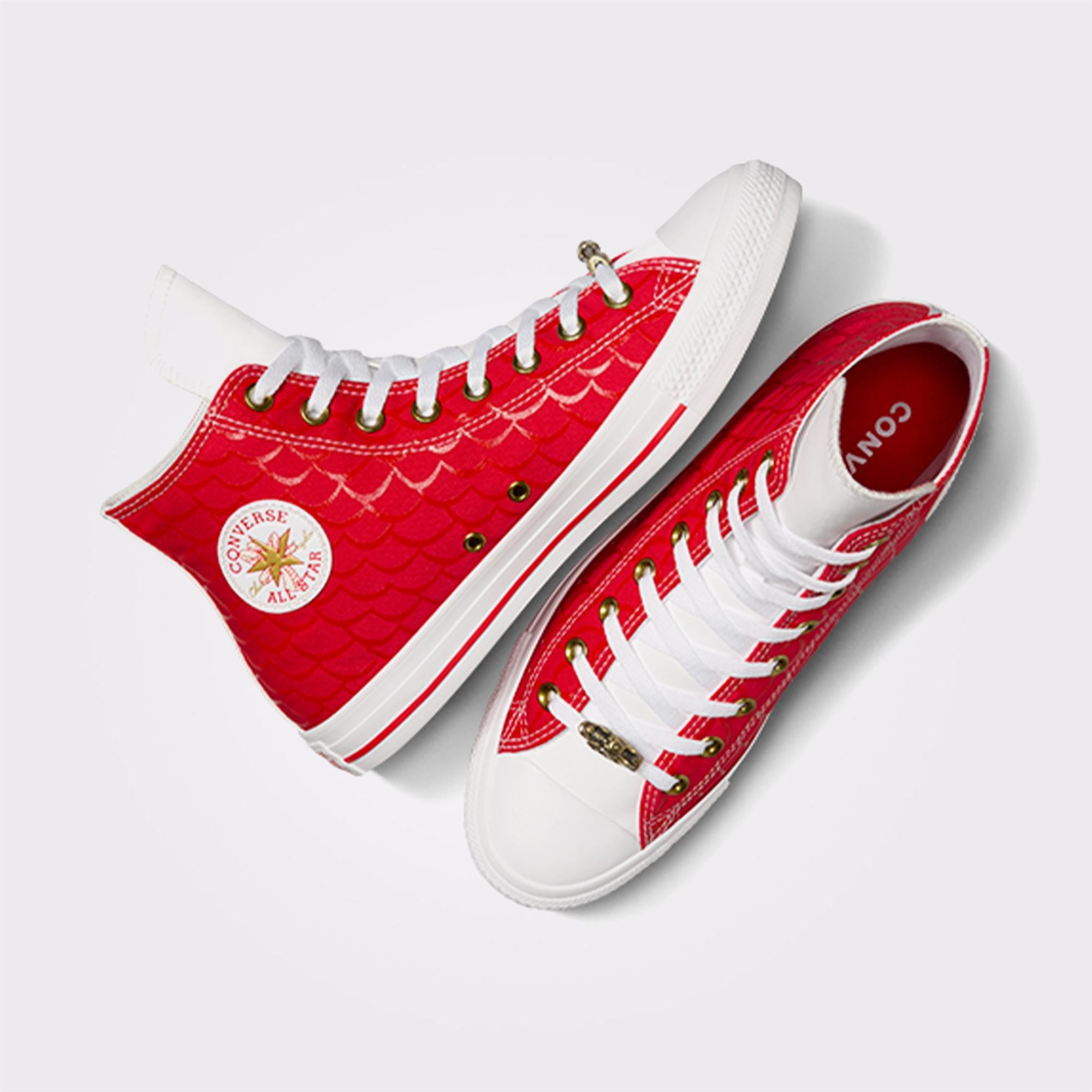 Converse Chuck Taylor All Star Lunar New Year Dragon Scale Unisex Kırmızı Sneaker