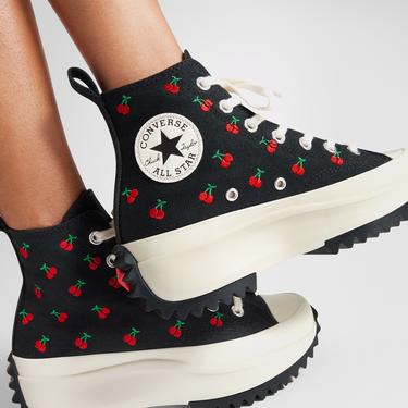  Converse Run Star Hike Cherry Unisex Siyah Platform Sneaker