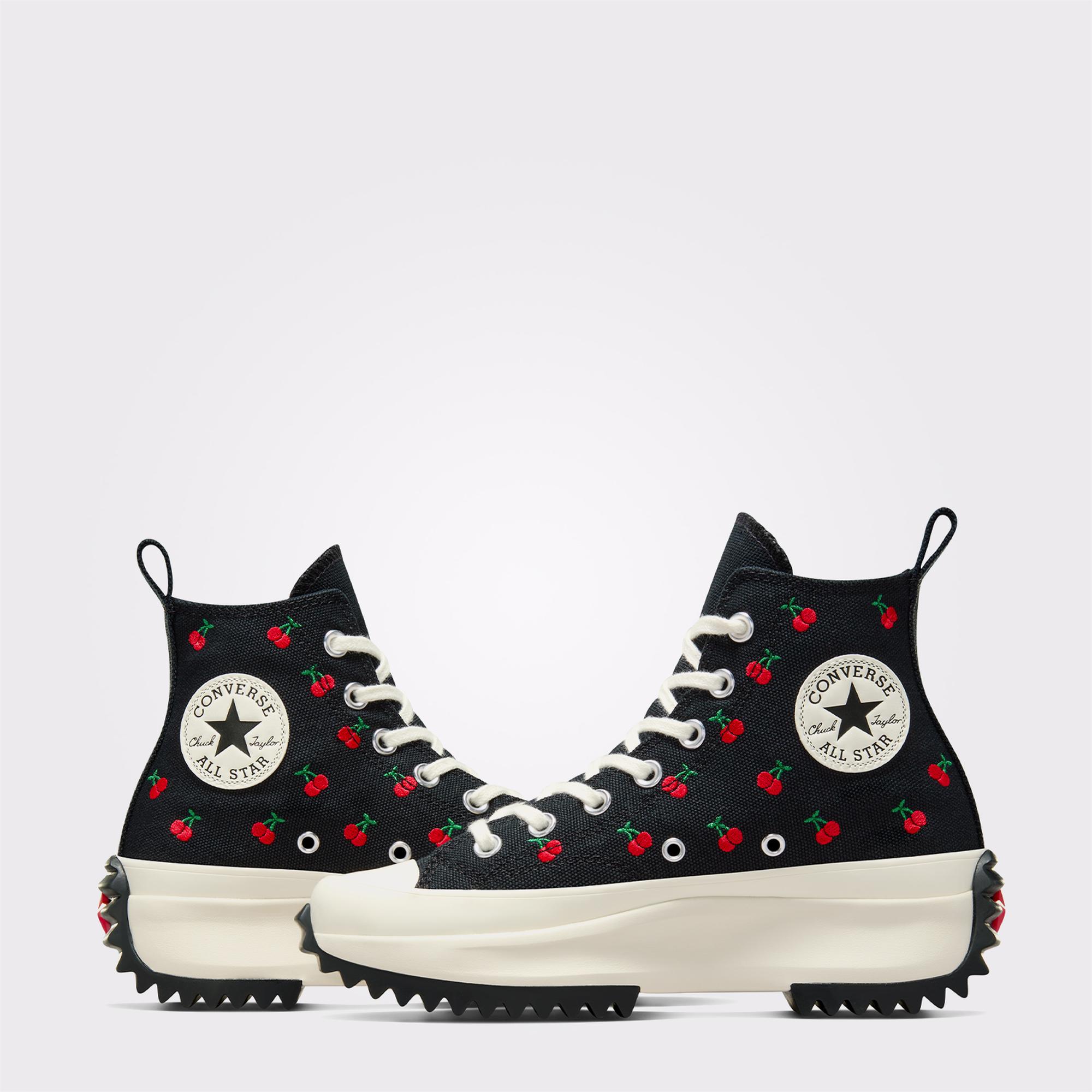 Converse Run Star Hike Cherry Unisex Siyah Platform Sneaker