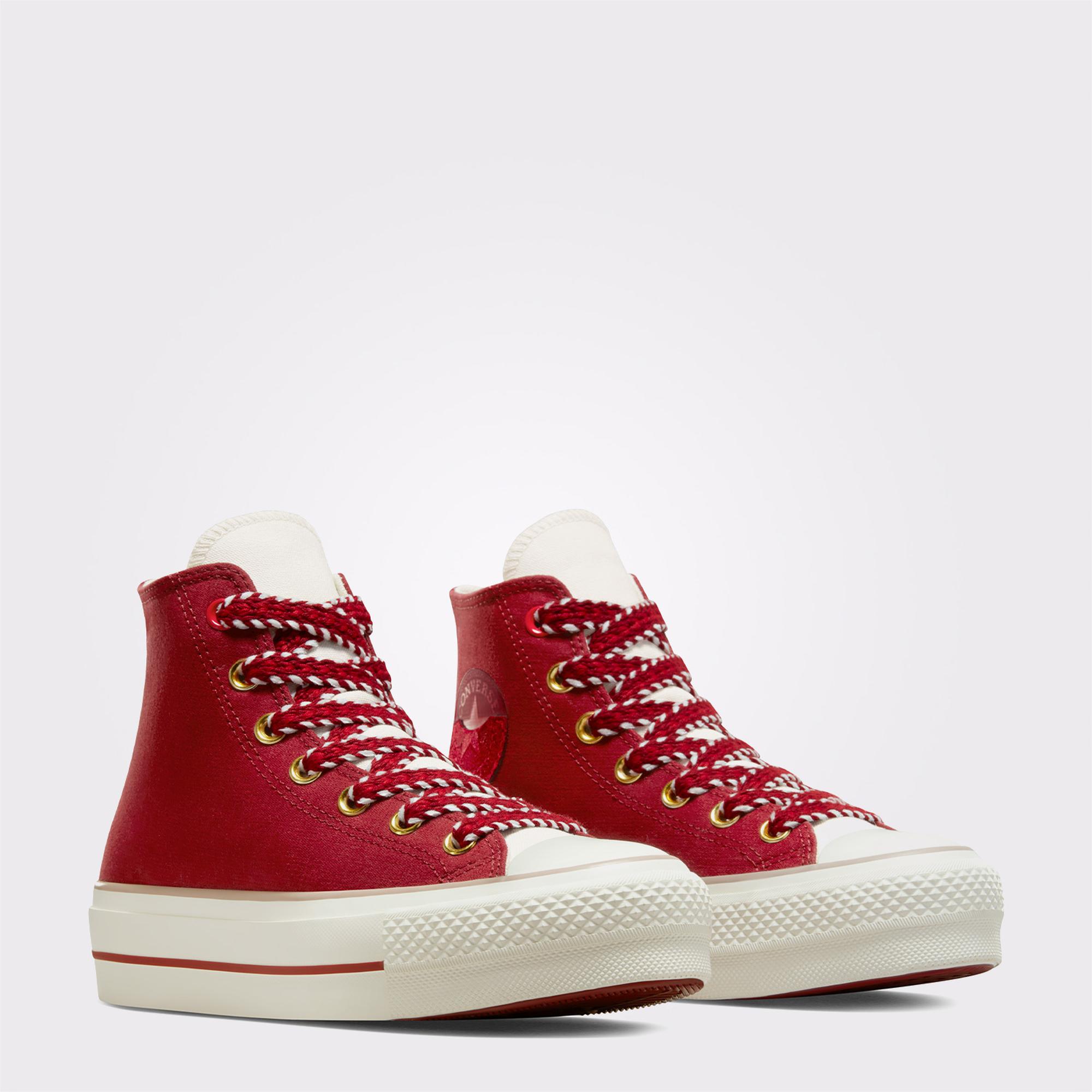Converse Chuck Taylor All Star Madison Herringbone Stripe Kadın Krem Sneaker
