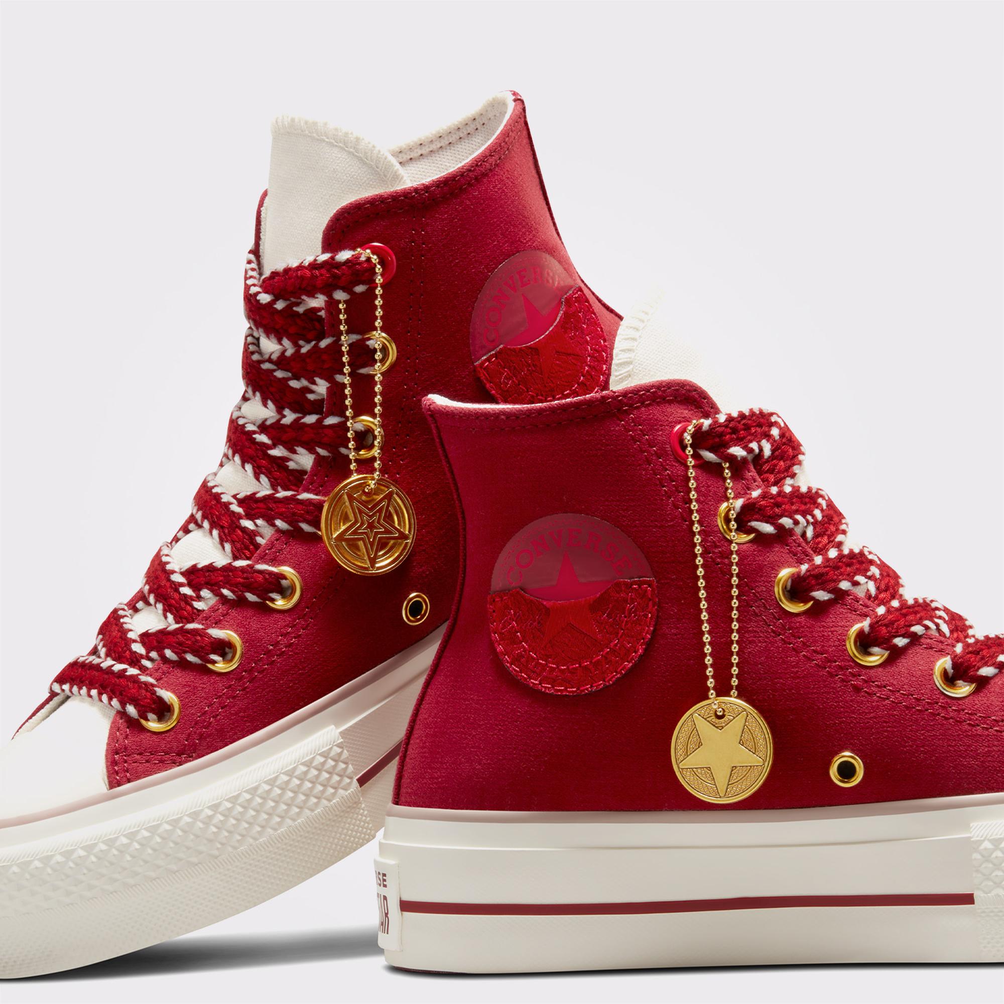 Converse Chuck Taylor All Star Madison Herringbone Stripe Kadın Krem Sneaker