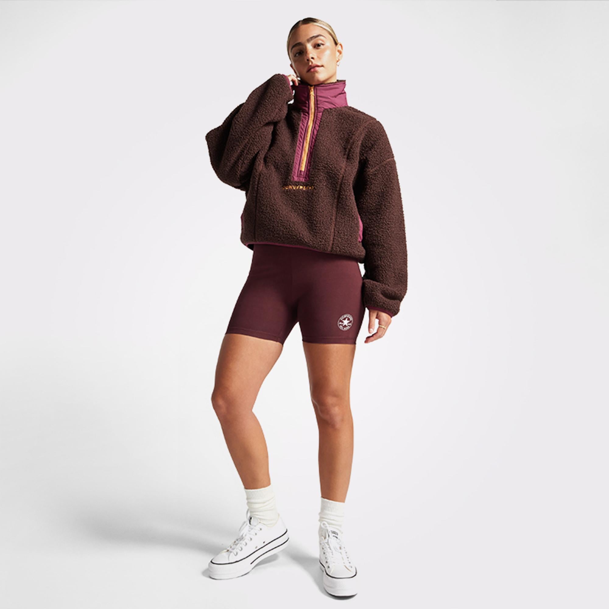 Converse Chuck Taylor Kadın Bordo Bisiklet Tayt