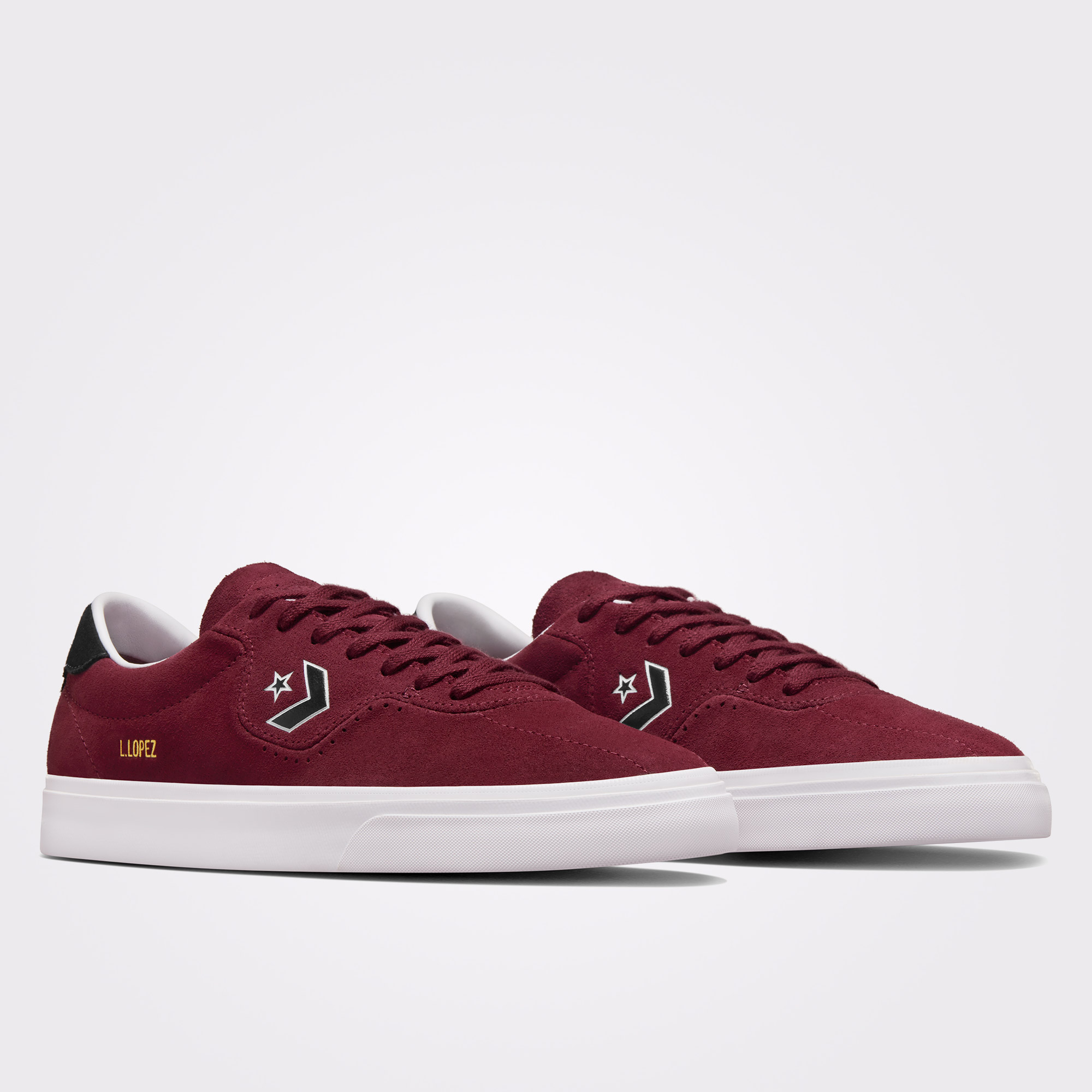 Converse Cons Louie Lopez Pro Unisex Bordo Süet Sneaker - Görsel 4