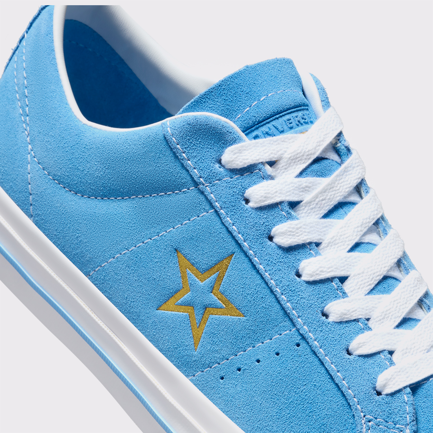 Converse Cons One Star Pro Unisex Mavi Süet Sneaker - Görsel 6