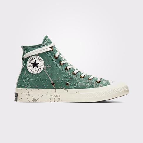  Converse Chuck 70 Paint Splatter Unisex Yeşil Sneaker