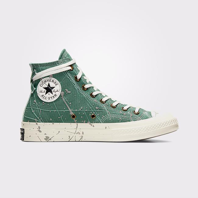  Converse Chuck 70 Paint Splatter Unisex Yeşil Sneaker