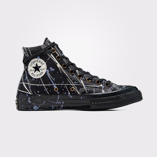  Converse Chuck 70 Paint Splatter Unisex Siyah Sneaker