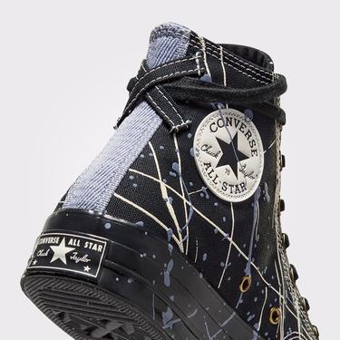  Converse Chuck 70 Paint Splatter Unisex Siyah Sneaker