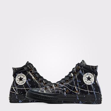  Converse Chuck 70 Paint Splatter Unisex Siyah Sneaker
