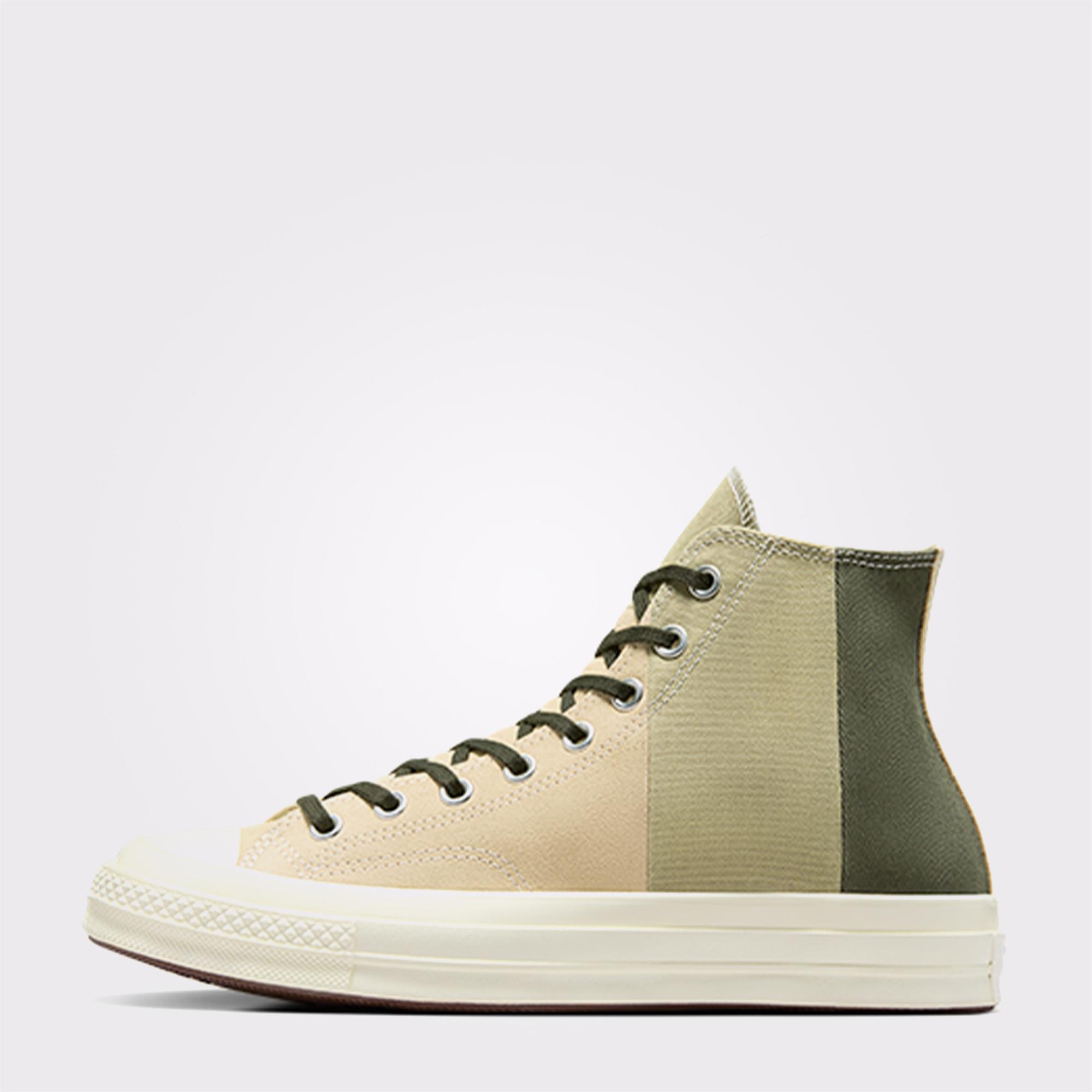 Converse Chuck 70 Patchwork Unisex Bej Süet Sneaker