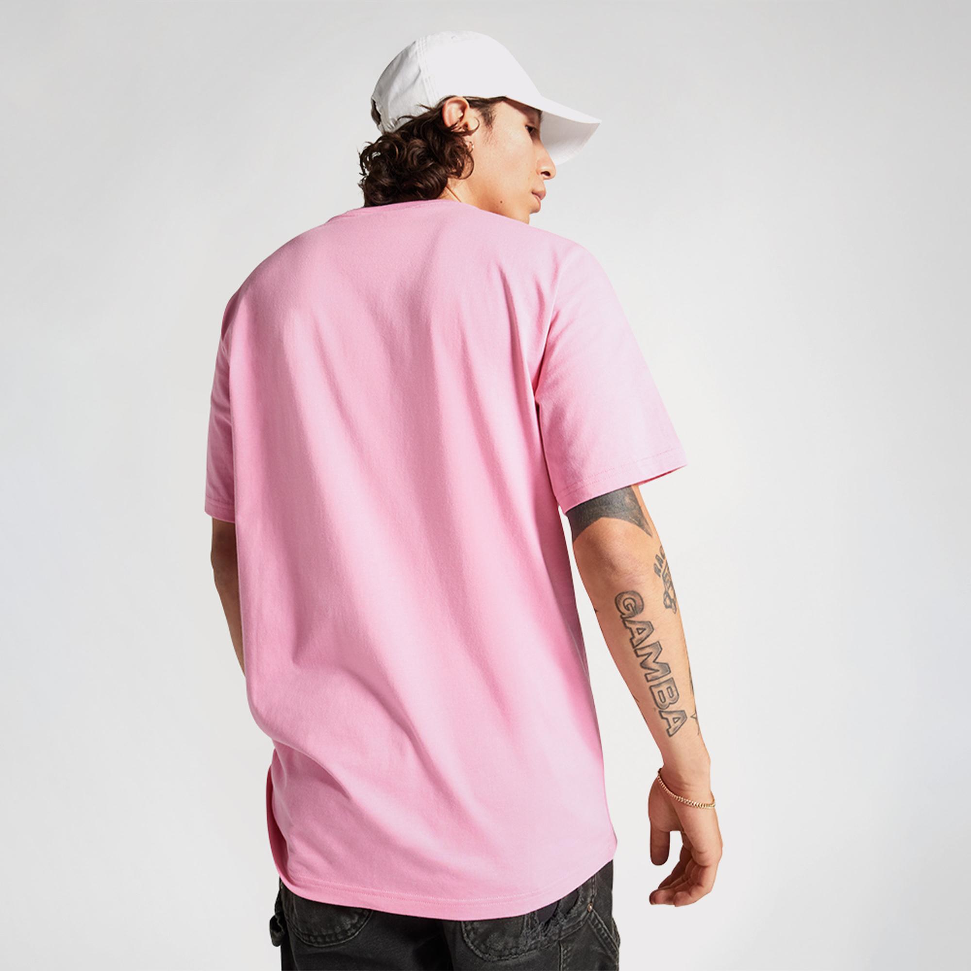 Converse Go-To Embroidered Star Chevron Standard-Fit Unisex Pembe T-Shirt