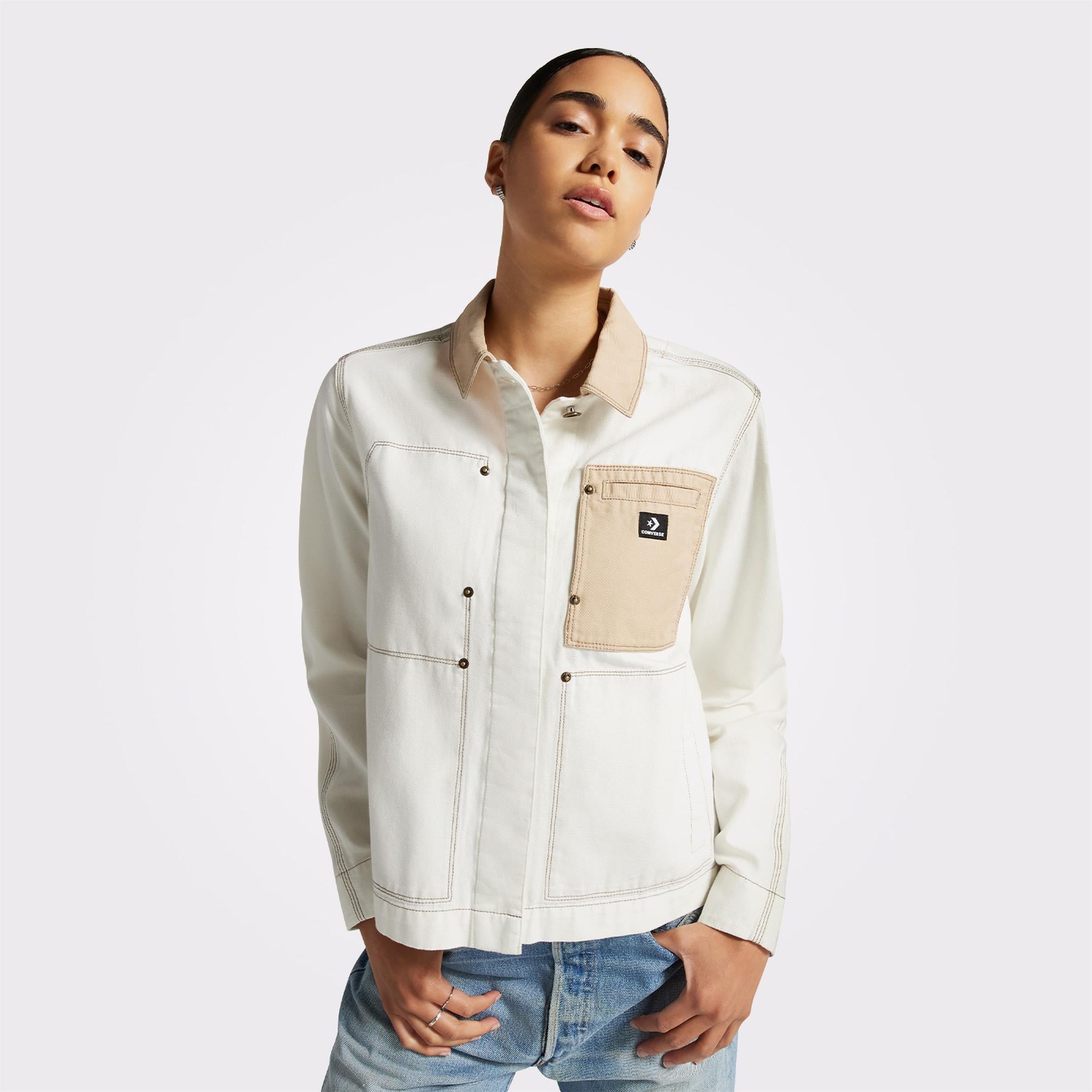 Converse Kadın Krem Ceket