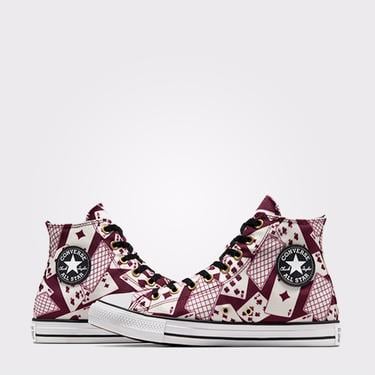  Converse Chuck Taylor All Star Cards Unisex Bordo Sneaker