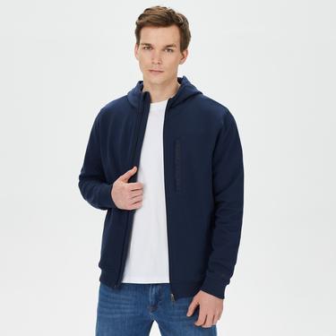  Nautica Erkek Lacivert Standart Fit Sweatshirt