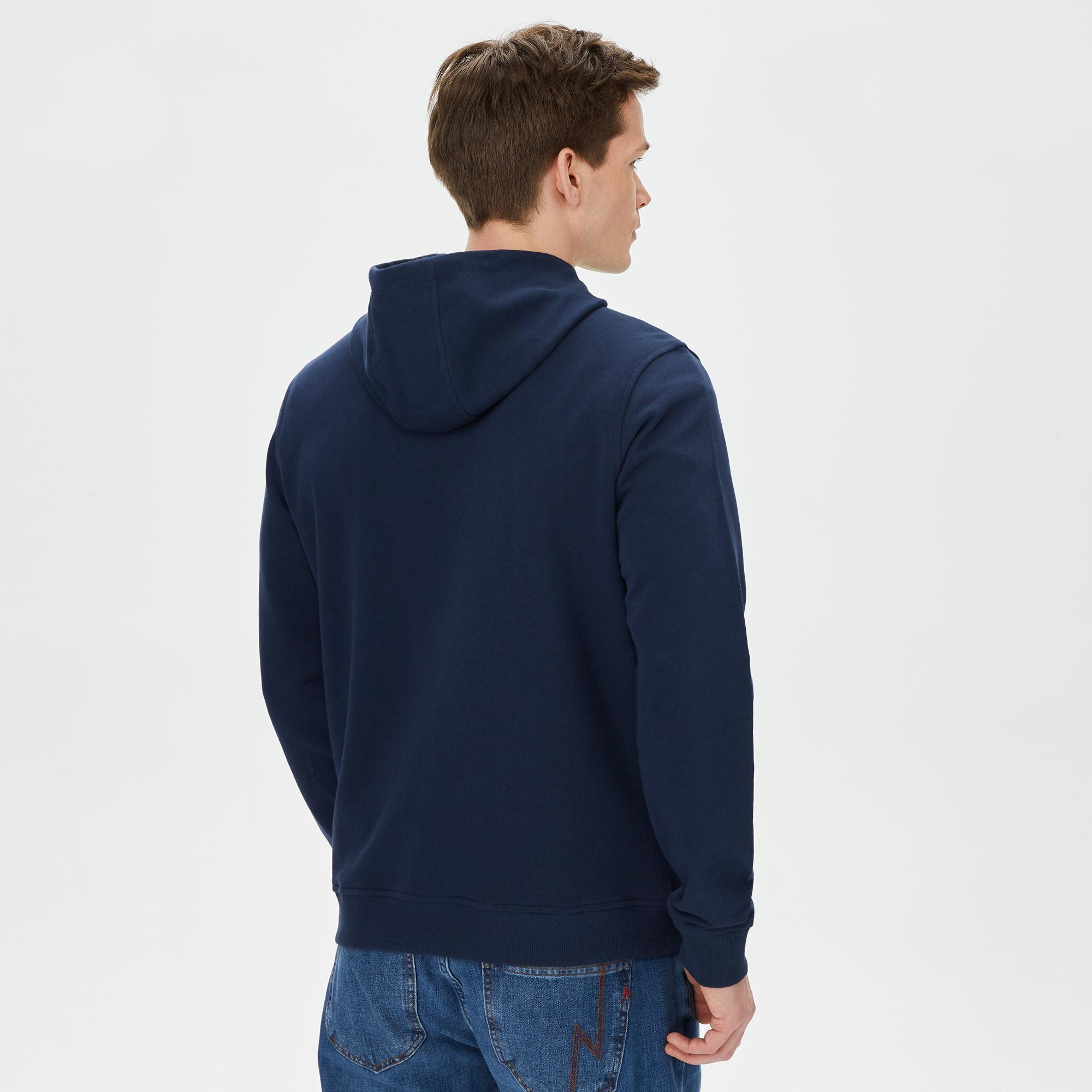Nautica Erkek Lacivert Standart Fit Sweatshirt