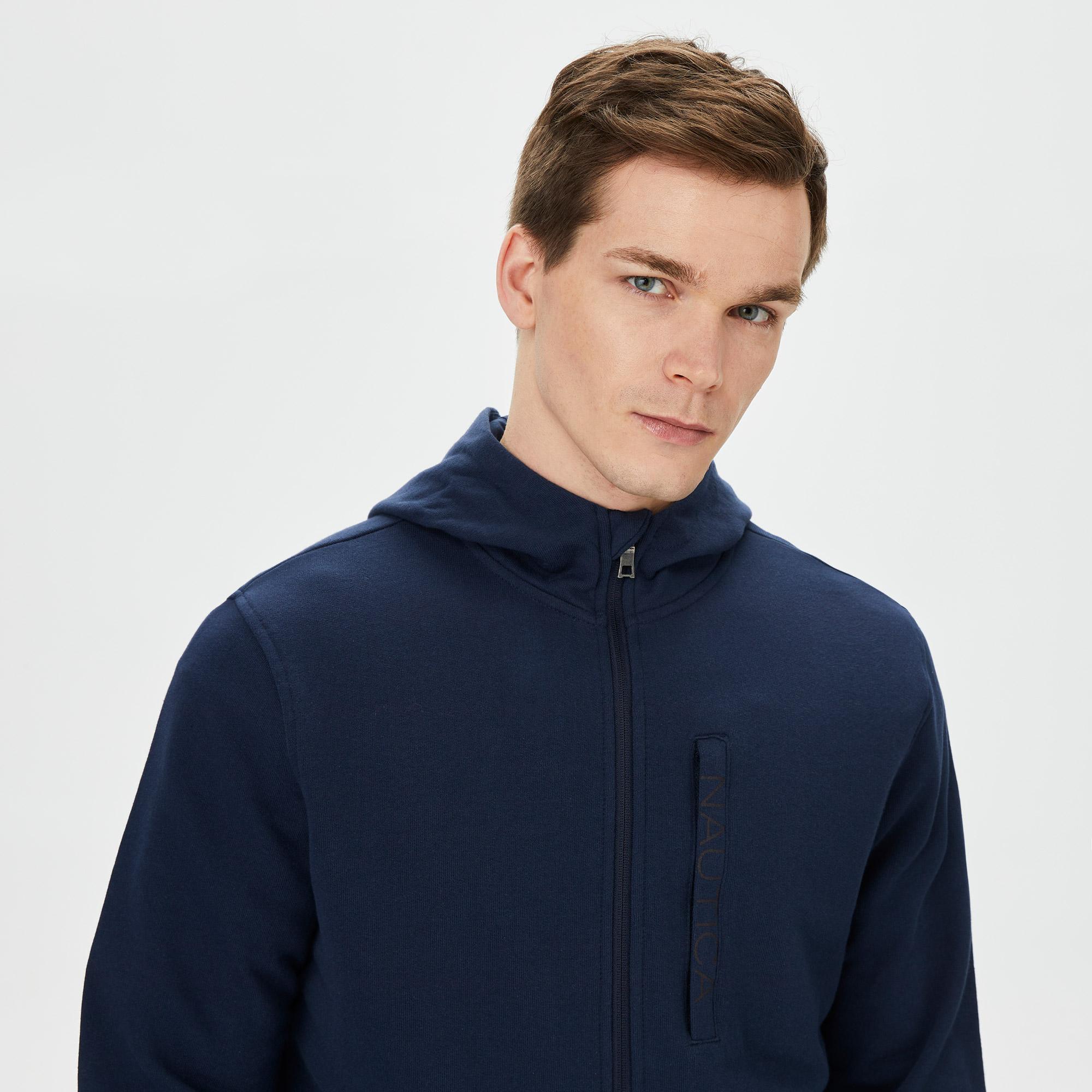 Nautica Erkek Lacivert Standart Fit Sweatshirt