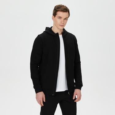  Nautica Erkek Siyah Standart Fit Sweatshirt