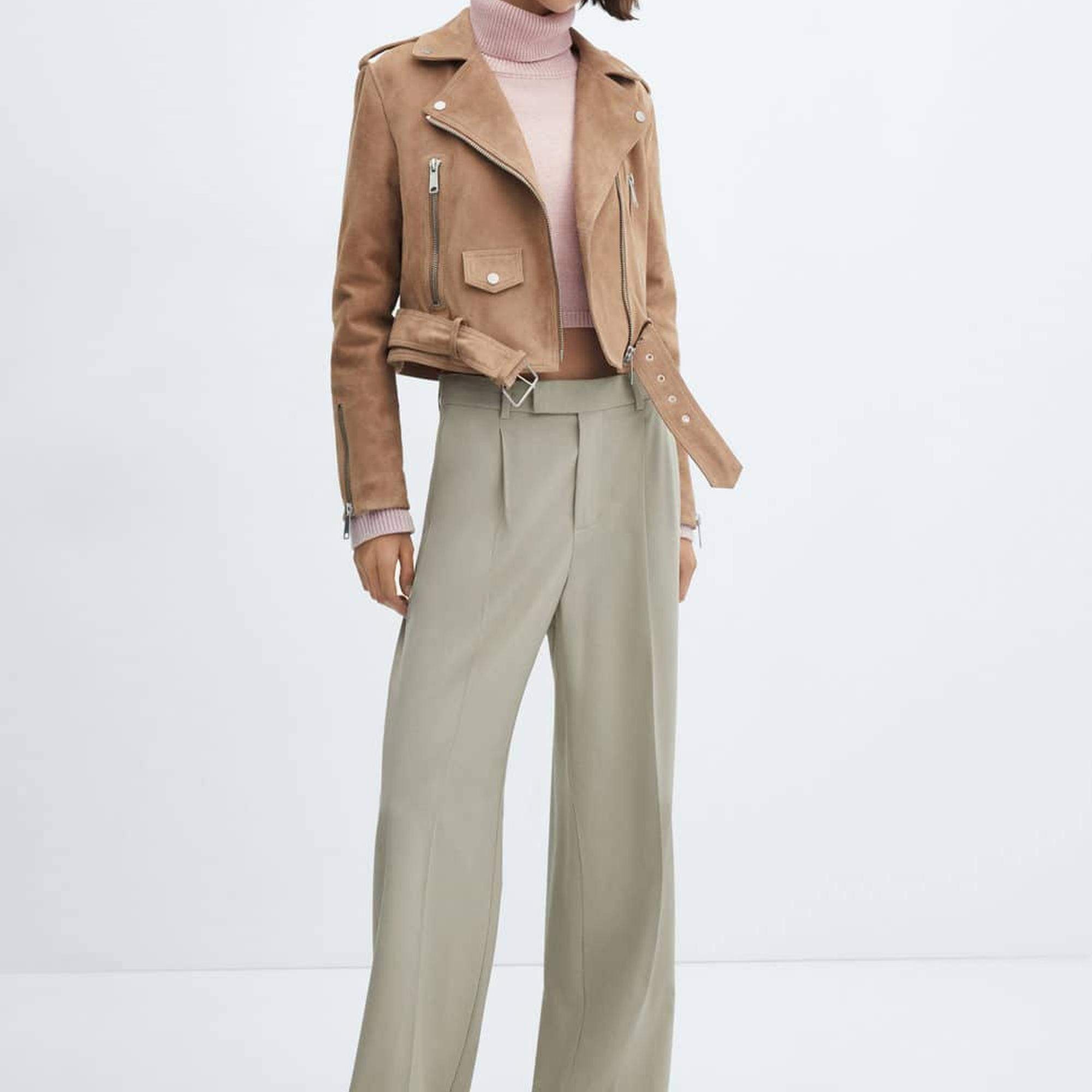 Mango Kadın Balıkçı Yaka Triko Kazak Pembe