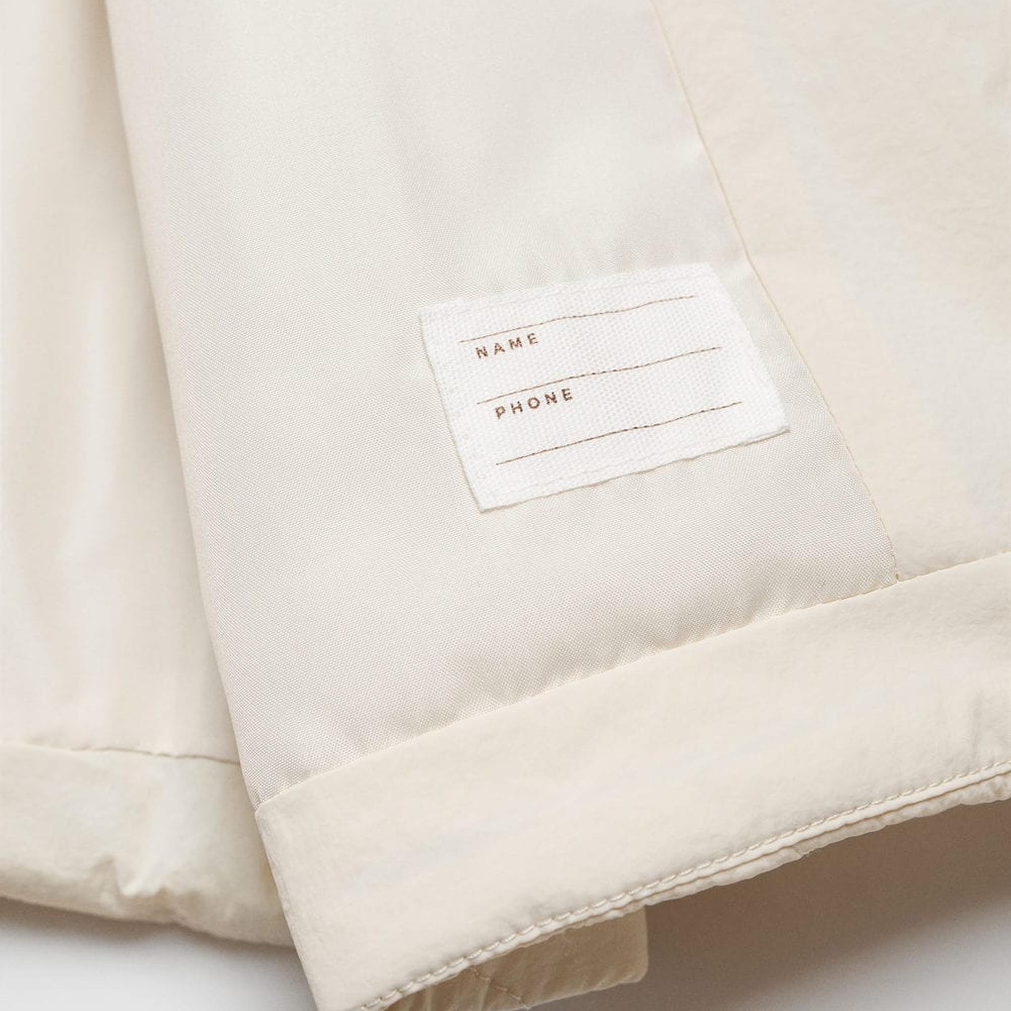 Mango Çocuk Kapitone Ceket Ekru