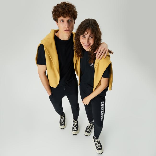  Converse Unisex Siyah Eşofman Altı