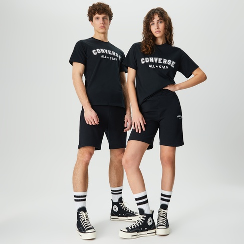  Converse Go-To All Star Standard-Fit Unisex Siyah Şort