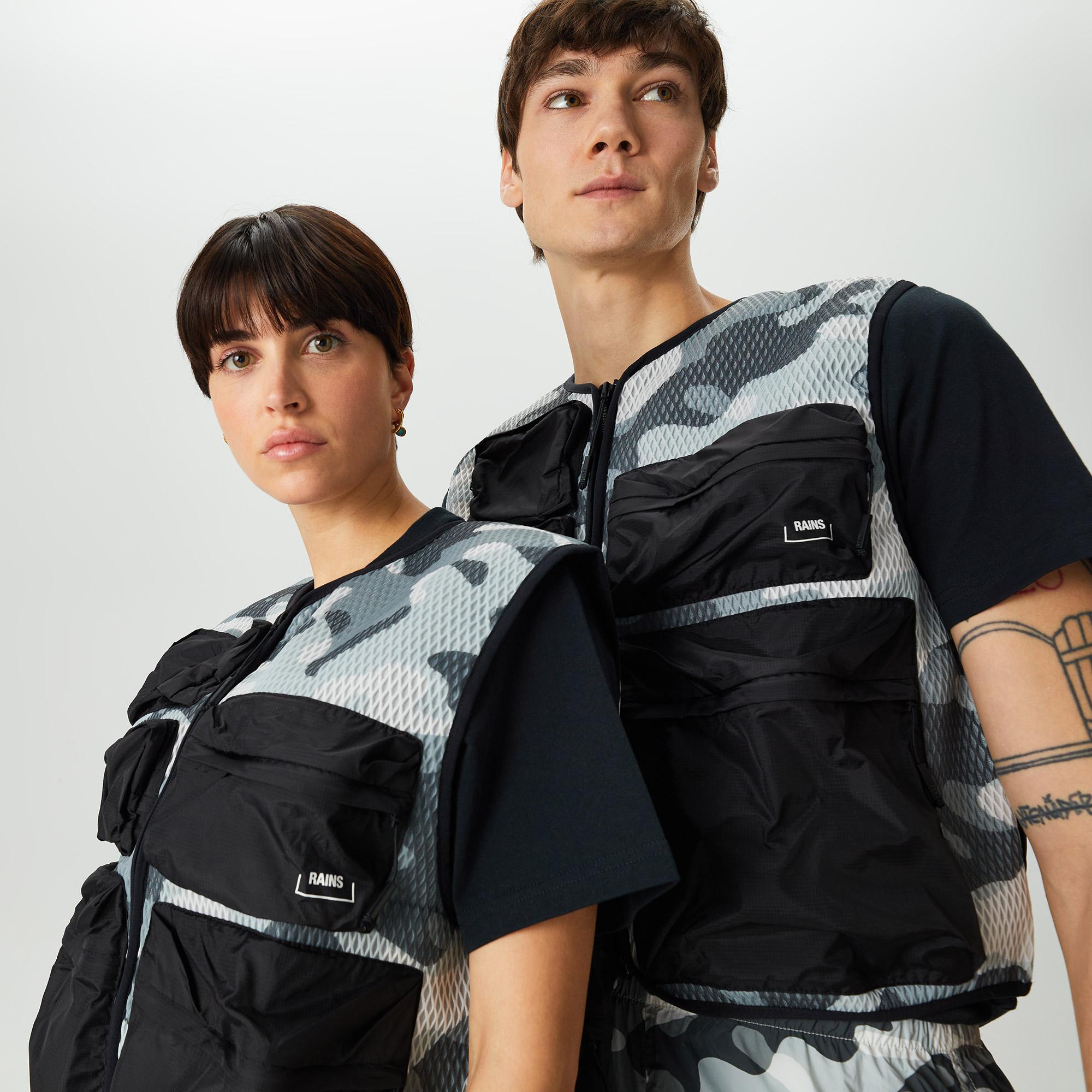 Rains Dili Mesh Vest Unisex Gri Yelek