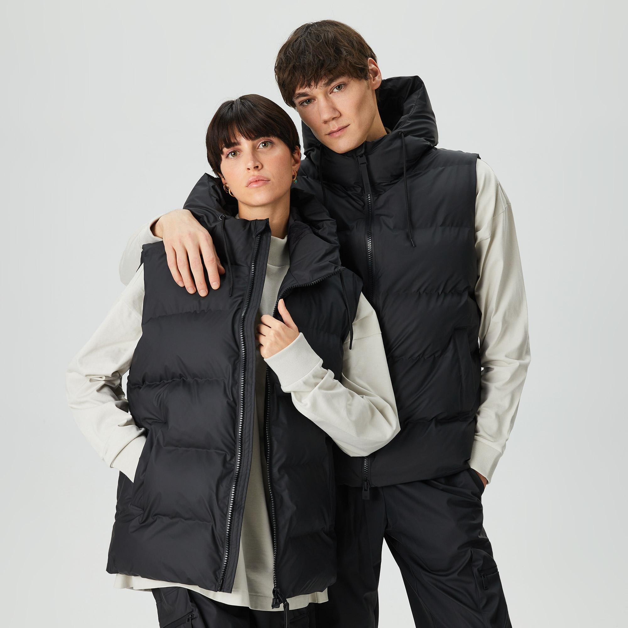 Rains Alta Puffer Unisex Siyah Yelek