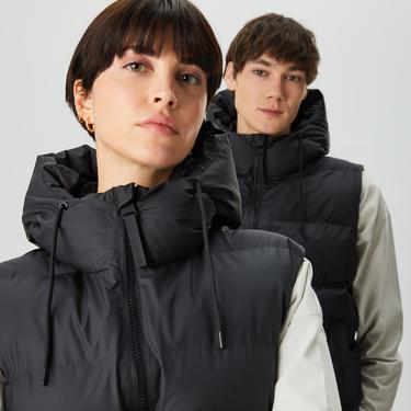 Rains Alta Puffer Unisex Siyah Yelek