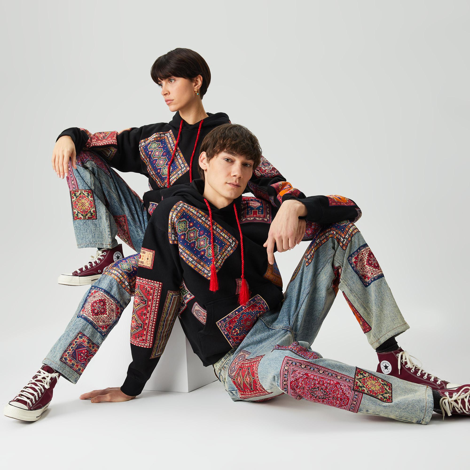 Les Benjamins Market Unisex Siyah Hoodie