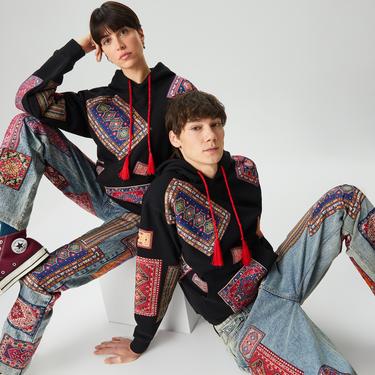  Les Benjamins Market Unisex Siyah Hoodie