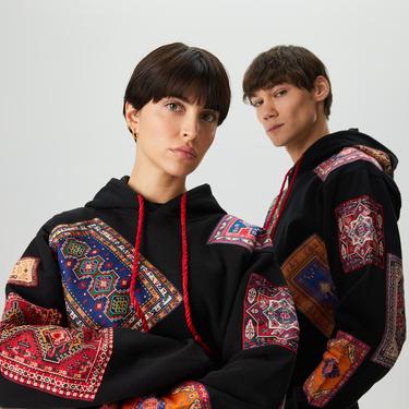  Les Benjamins Market Unisex Siyah Hoodie